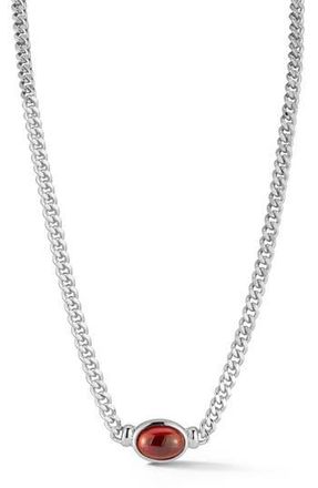 Glaze Jewelry Cubic Zirconia Curb Chain Necklace in Silver at Nordstrom Rack