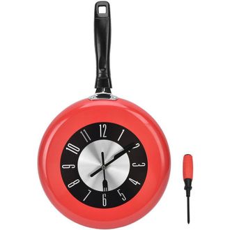 OEM Reloj De Pared Con Forma De Sart&eacute;n, Olla De Aluminio, Relojes Colgantes Decorativos Para Comedores Y Bares - Crezuo