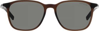 Montblanc Smoke Square Mens Sunglasses MB0325S 003 53
