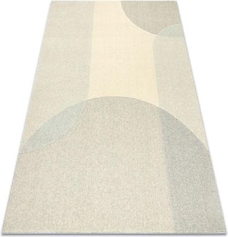 RugsX Flux 461.7.ae120 Alfombra De Lana Osta - Geom&eacute;trica, Estructural, Loft Beige / Gris Beige 60x120 Cm
