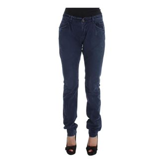Costume National Slim Fit Jeans, female, Blue, W34, Regular Fit Blue Jeans with Zipper and Button Fly