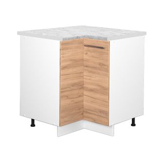 Vicco Armario De Esquina Fame-line, Roble Dorado, 80.5 Cm, Et M&aacute;rmol