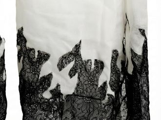 Valentino Lace-Trimmed Scarf