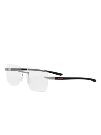 Tag Heuer TH50031U glasses - unisex - Metal/Acetate - 56 - Silver