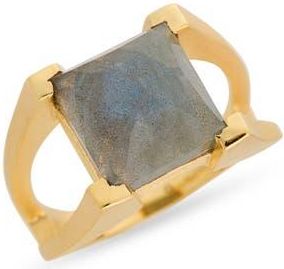Dean Davidson Mini Plaza Labradorite Ring in Labradorite/Gold at Nordstrom, Size 6