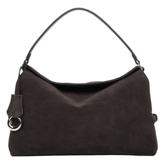 Estro & Luminara Velour Shoulder Bag - female - Estro - Shoulder Bags - Brown - ONE SIZE - Bags