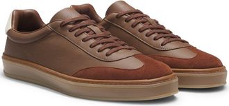 BOSS Zarek Low Top Sneaker in Open Brown at Nordstrom, Size 11Us