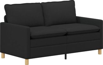 vidaXL Sof&aacute; 2 Plaza Negro 156 X 81 X 87,5 Cm Tela Vidaxl