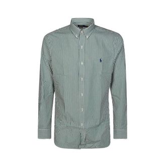 Polo Ralph Lauren Heren, Overhemden, Groen, Maat: 2XL Katoen