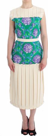 Caterina Gatta Bloemenprint Pliss&eacute; Midi-jurk