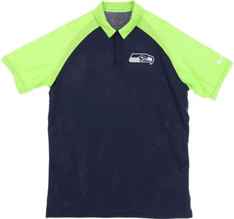 Nike NFL Logo Raglan Polo - Heren - Fitness - Blauw - S - Katoen - Fitness