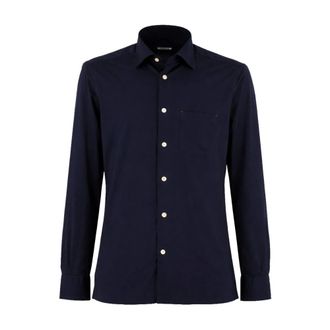 Kiton Casual Shirts, male, Blue, Size: 2XL Nerano Shirt