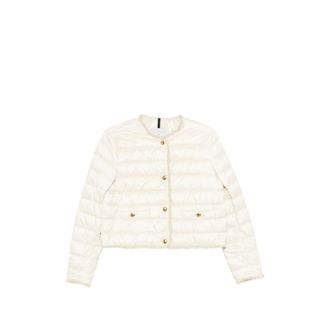 Moncler Fleurs Boucl&eacute;-trimmed Puffer Jacket