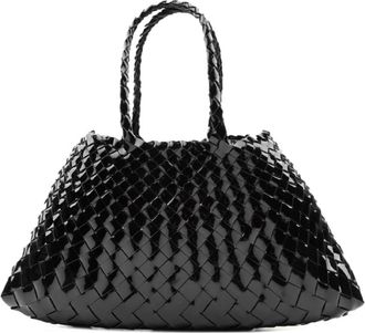 Dragon Diffusion Santa Croce Leren Schoudertas - Dames - Shoppers - Zwart - ONE Size - Leer - Tassen