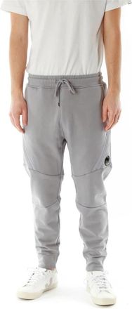C.P. Company Diagonal Raised Fleece Trainingsbroeken - Heren - Sweatpants - Grijs - XS - Katoen - Broeken