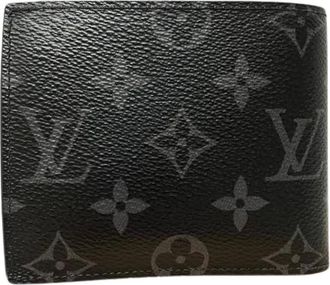Louis Vuitton Pre-owned Wallets, female, Black, Size: ONE SIZE Pre-owned Portefeuille Marco NM Monogram Eclipse Wallet