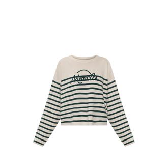 Moncler Logo-embroidered Striped Sweater