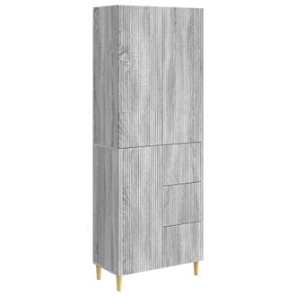 vidaXL Juego De Armarios 2 Uds. Sonoma Gris Madera De Ingenier&iacute;a Vidaxl