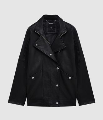 Anine Bing Veste Sandy Black Leather