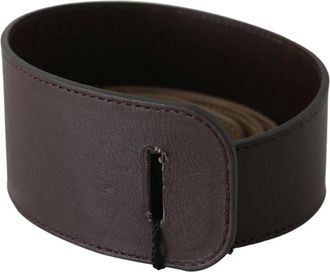 Gianfranco Ferre Klassieke Leren Riem - Dames - Accessoires - Bruin - Maat: 70 CM Leer