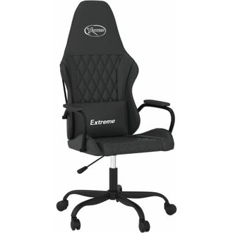 vidaXL Silla Gaming Con Masaje Cuero Sint&eacute;tico Negro Vidaxl
