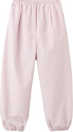 Mango Checkered Slouchy Pants in Pastel Pink at Nordstrom, Size X-Large