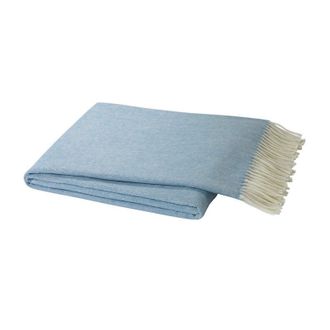 Ballard Designs Classic Herringbone Throw - Blue Denim - Ballard Designs