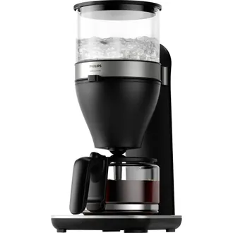 Philips Macchina Da Caff&egrave; - Capacit&agrave; 1.25l, Fino A 15 Tazze, Boil & Brew, Nero/argento (hd5416/60)