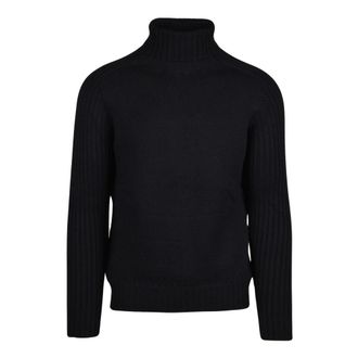 Gran Sasso Truien & Vesten, Heren, Zwart, L, Wol, Maglione Collo Alto