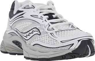 Saucony Unisex Sneakers Progrid Omni 9 Og White Leather & Mesh Trainers