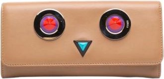 Fendi Pre-owned Long Wallet - Dames - Vintage Accessoires - Beige - ONE Size - Leer - Vintage