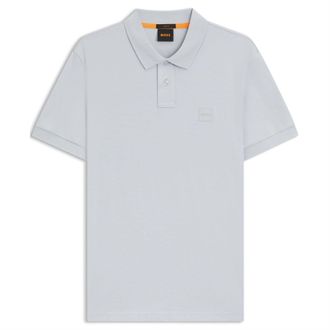 HUGO BOSS Mens Boss Hbo Passenger Premium Design Polo Shirt in Lt/Pstl Grey