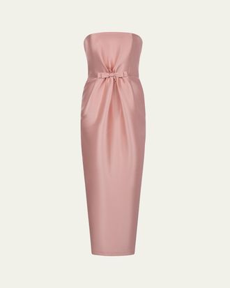 Bernadette Lenette Bow Strapless Gown