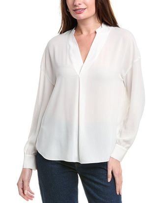 Vince Front Pleat Blouse