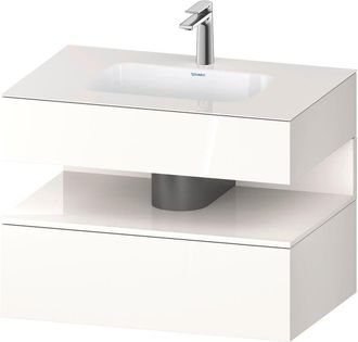 Duravit Qatego Lavabo Encastrado Con Base De Lavabo Consola, - Duravit