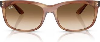 Ray-Ban Balorette Brown Gradient Rectangular Unisex Sunglasses RB2389 140351 60