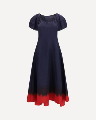 Tory Burch Midi Dress with balloon sleeves Female 4