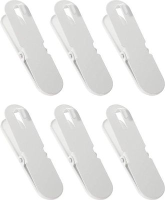 OEM Juego De 6 Clips De Montaje Universales Para Tabl&oacute;n De Anuncios - Blanco