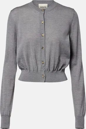 Khaite Cardigan Tansy in lana e cashmere