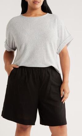 Max Studio Dolman Short Sleeve Top in Grey-Grey at Nordstrom Rack, Size 1X