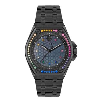 Philipp Plein Extreme Rainbow Strass Horloge - Dames - Horloges - Zwart - ONE Size - Accessoires