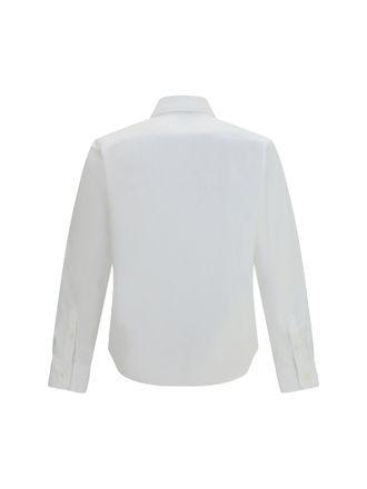 Prada Mens Classic Cotton Shirt Bianco