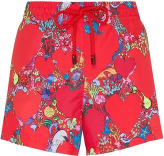 Vilebrequin Stretch Zwemshorts Amor - Dames - Bermuda - Rood - L - Korte Broeken