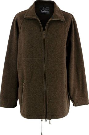 Barbour Khaki Longline Wool Blend Fleece Size L