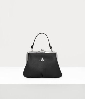 Vivienne Westwood Granny Frame Purse Polyurethane Black One Size Unisex