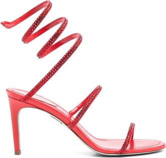 Rene Caovilla Sandali con strass 80mm - Rosso