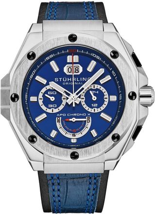 Stührling Monaco Chronograph Quartz Blue Dial Mens Watch M18237