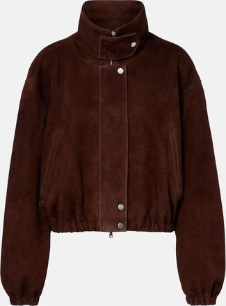 Nour Hammour Pia suede blouson jacket
