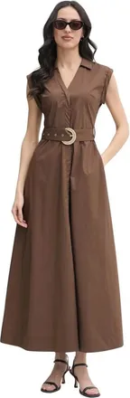 Gaud&igrave; Abito chemisier midi - - Dresses - Donna - Marrone - M