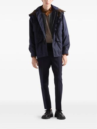 Prada Shirt-style Hooded Cotton Jacket
